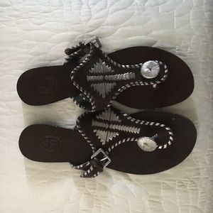 Ash Leather Sandal sz 9