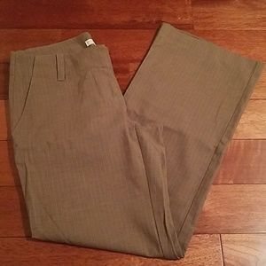 New York & Co. Tan Pinstriped Pant