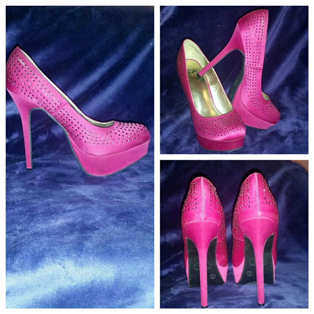 PURPLE CRYSTAL HEELS
