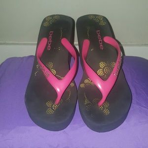 Bebe Clog flip flops