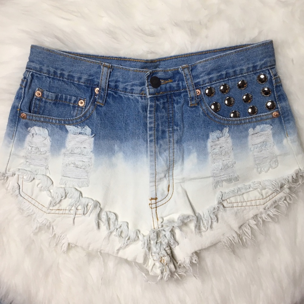 Custom Cut-Off Denim Shorts