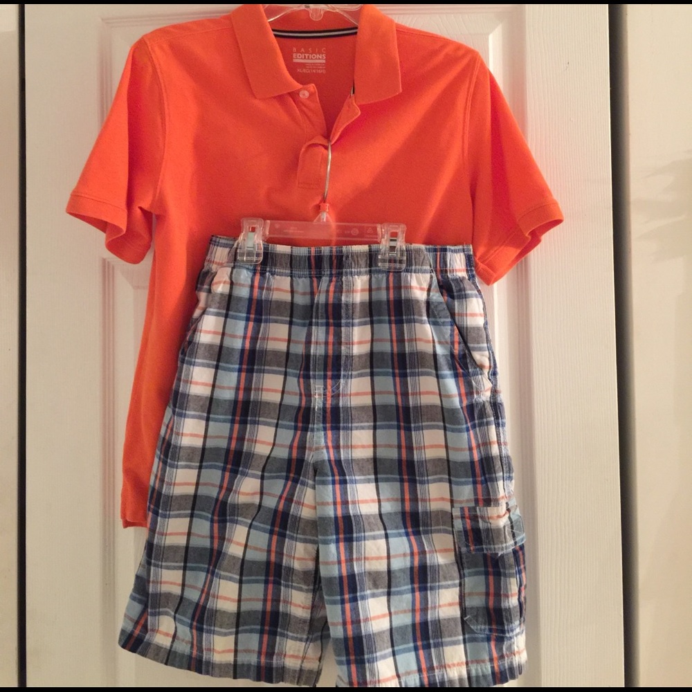 Boys Collar Shirt with shorts
