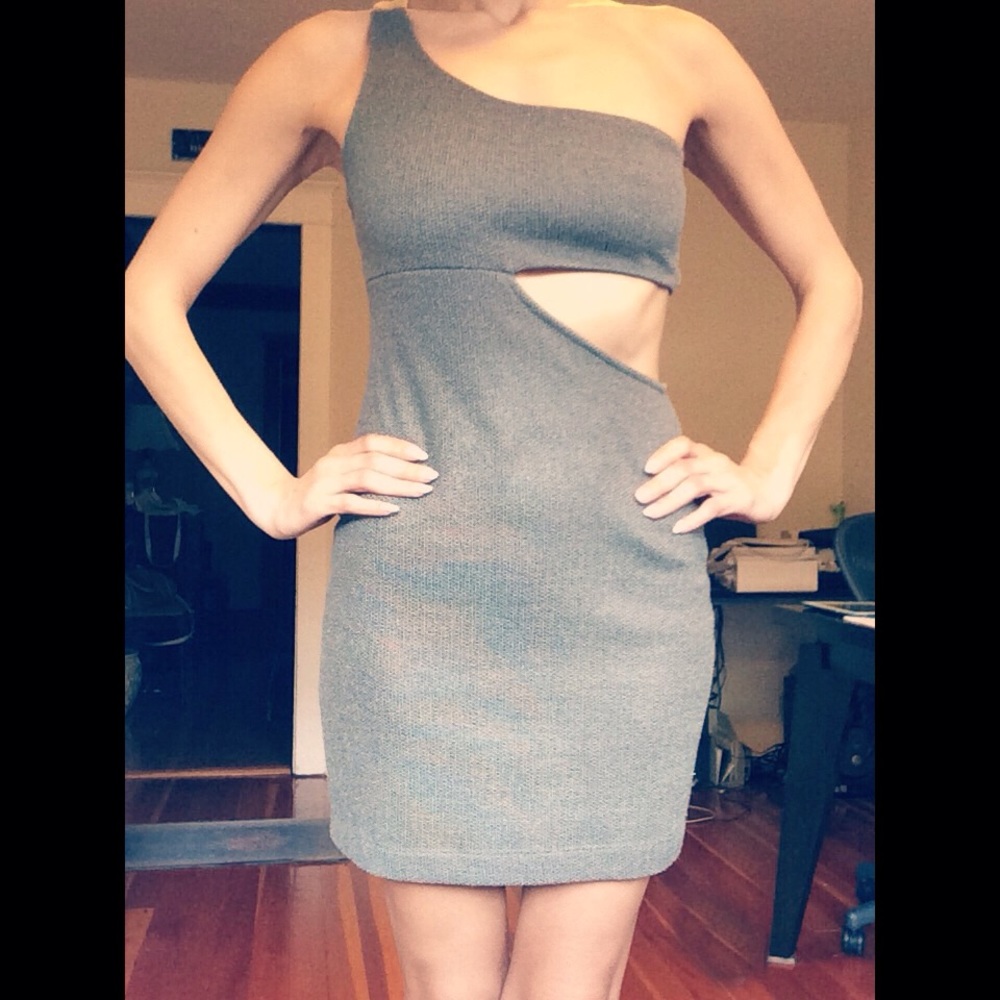 PD! LUSH Asymmetric cut out mini dress