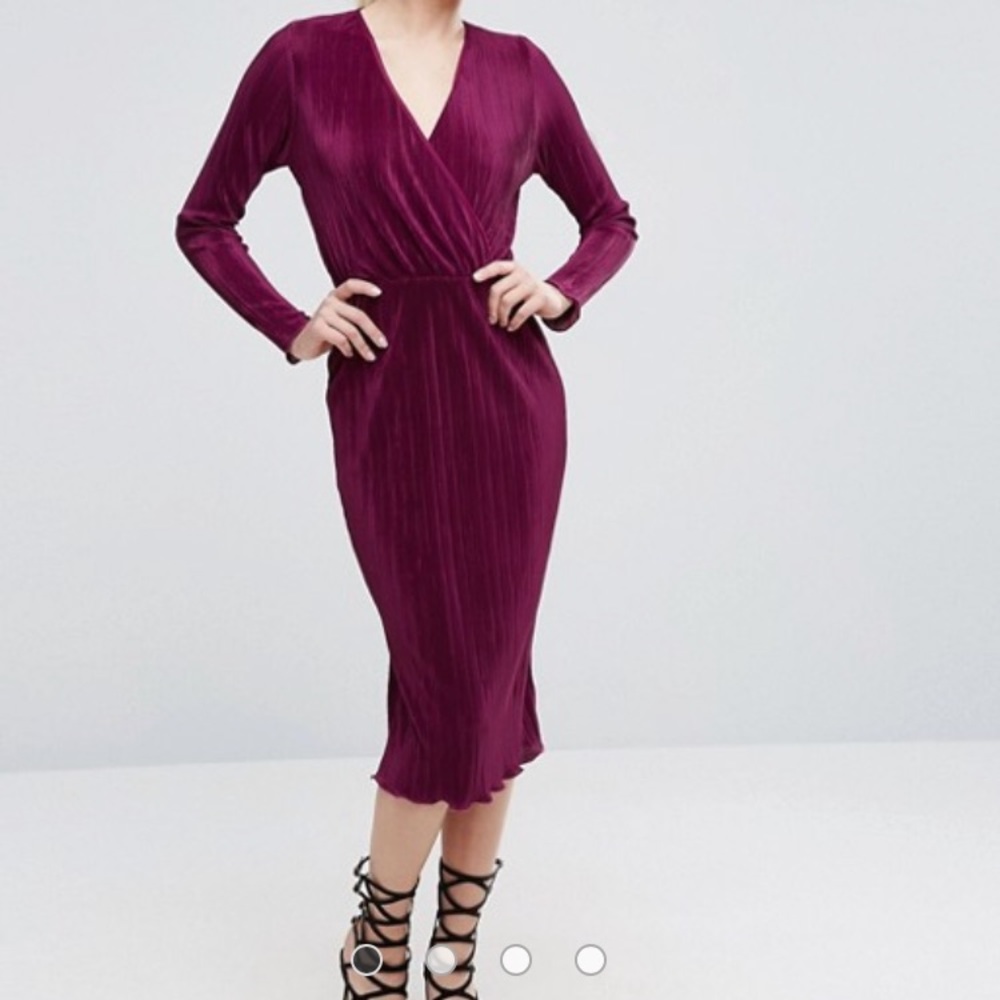Asos plum dress