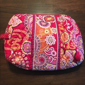 Red/pink floral Vera Bradley Makeup bag