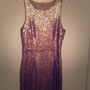 Charlotte Russe Gold Sequin Dress NWOT