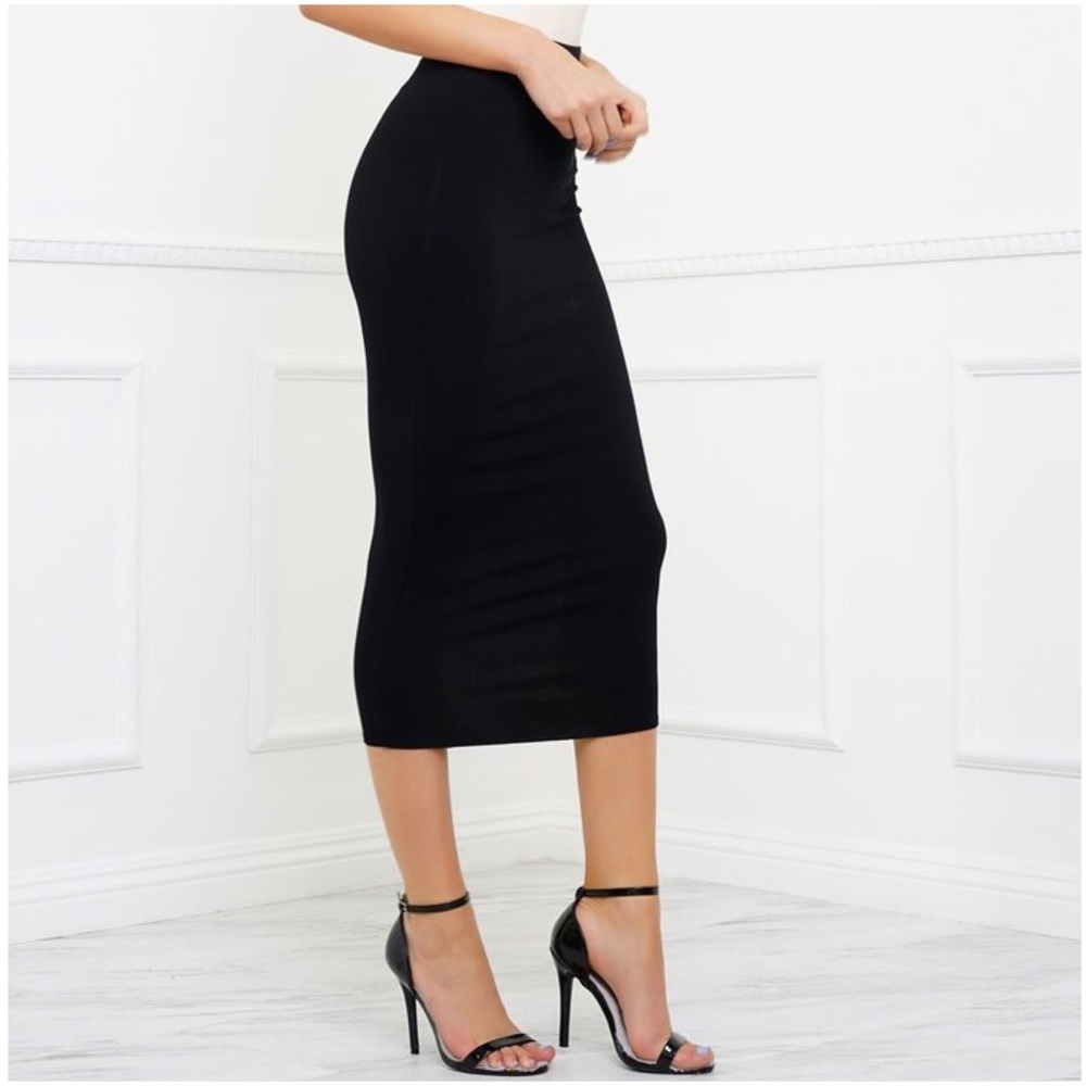 LAST 2 Ribbed Midi Skirt - Picture 5 of 5