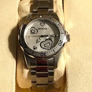 Silver Invicta watch