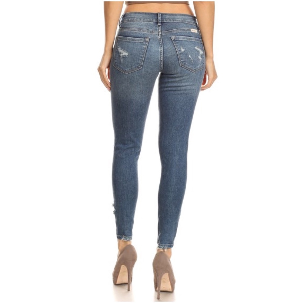RESTOCKED Cut Out Skinny Jeans - Picture 2 of 5