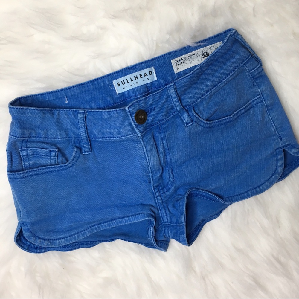 Blue Denim Bullhead Shorts