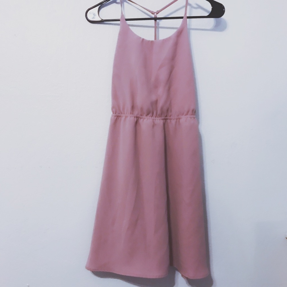 TOBI Lavender striped dress