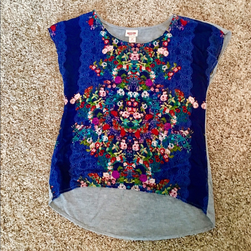 Floral high low top