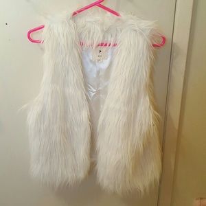 Faux fur vest