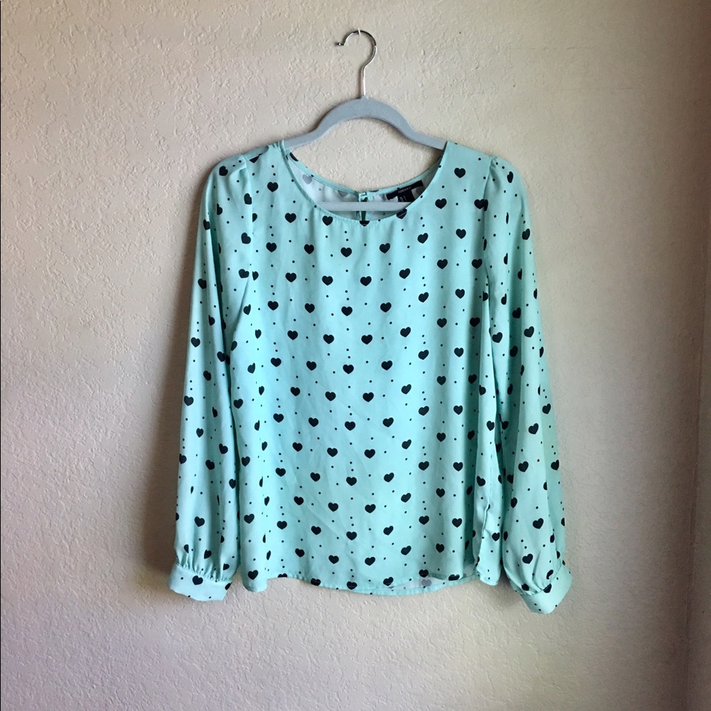 Cute heart blouse