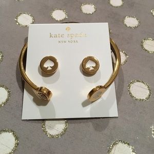 Kate Spade earrings and cuff