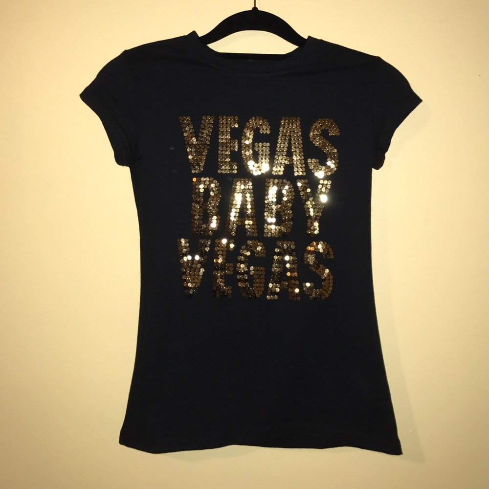 "Vegas Baby Vegas" Shimmer Shirt