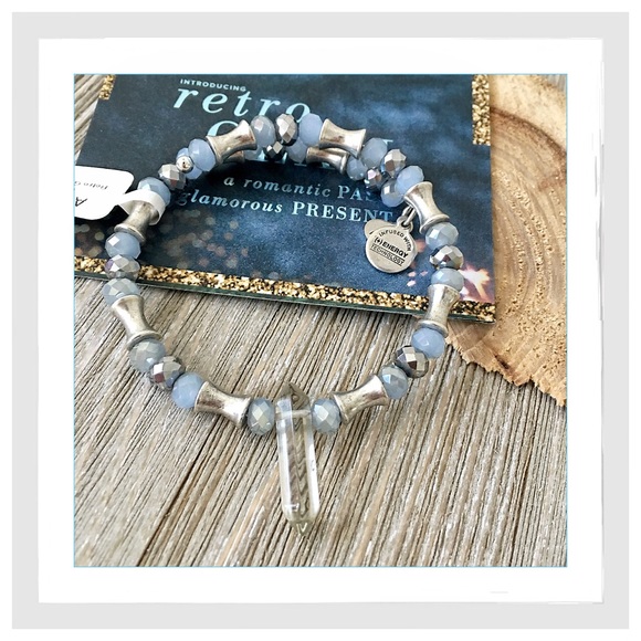 Alex and Ani Jewelry - Alex & Ani Crystal Retro Glam Wrap Beaded Bracelet
