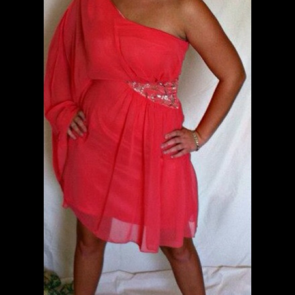 Coral dress