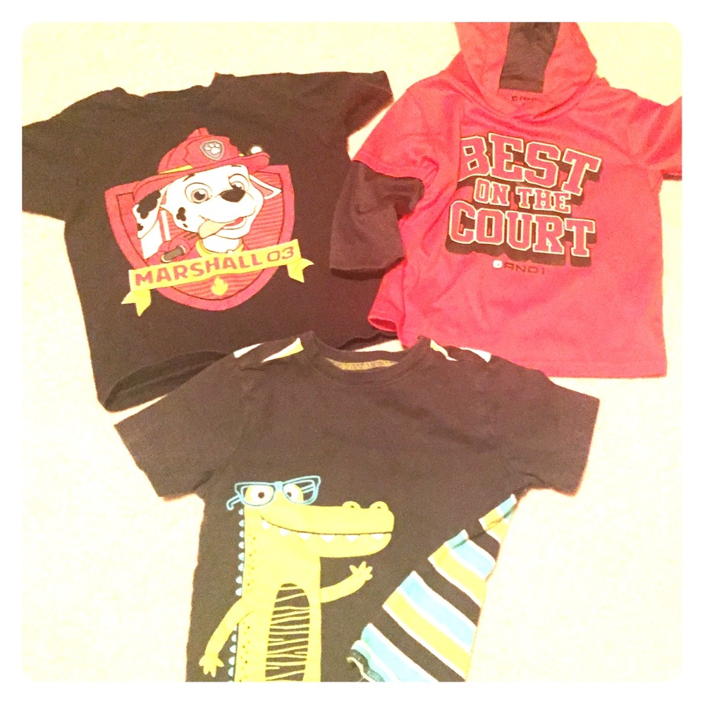 3 boys shirts. Sizes for 2t & 3t