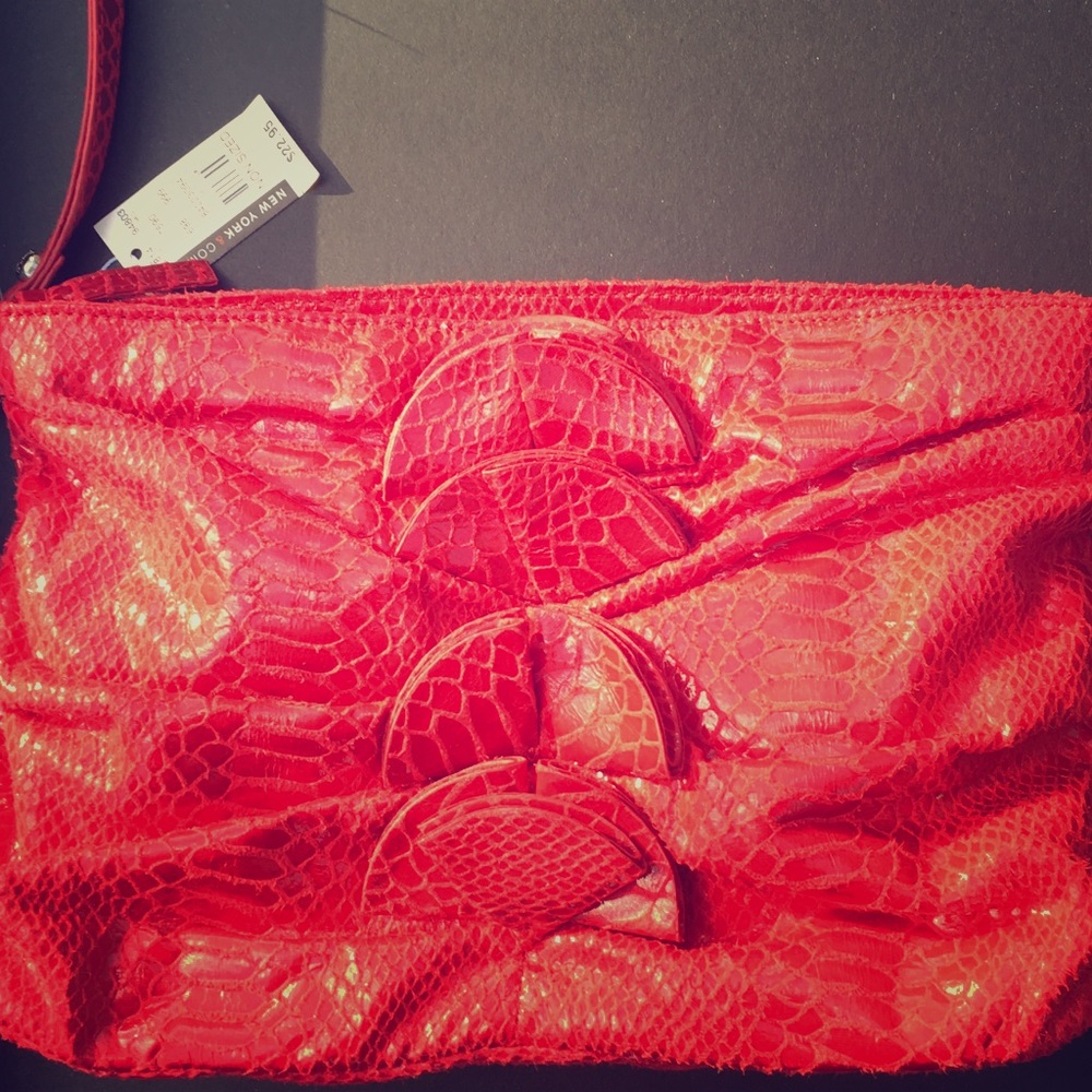 Snappy Red Wristlet/Clutch