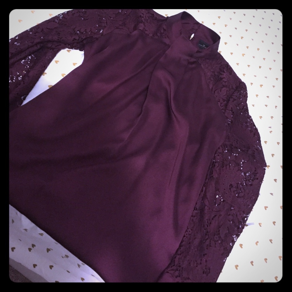 Cute Maroon laced top