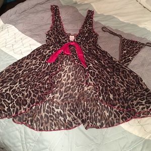 Sexy Leopard print lingerie