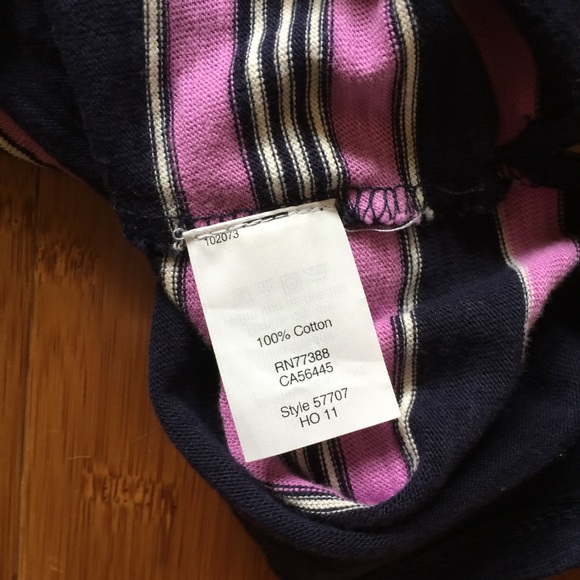 J Crew Navy/Orchid top - Picture 8 of 8