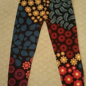 Hippie flowers leggings lularoe floral os NWT