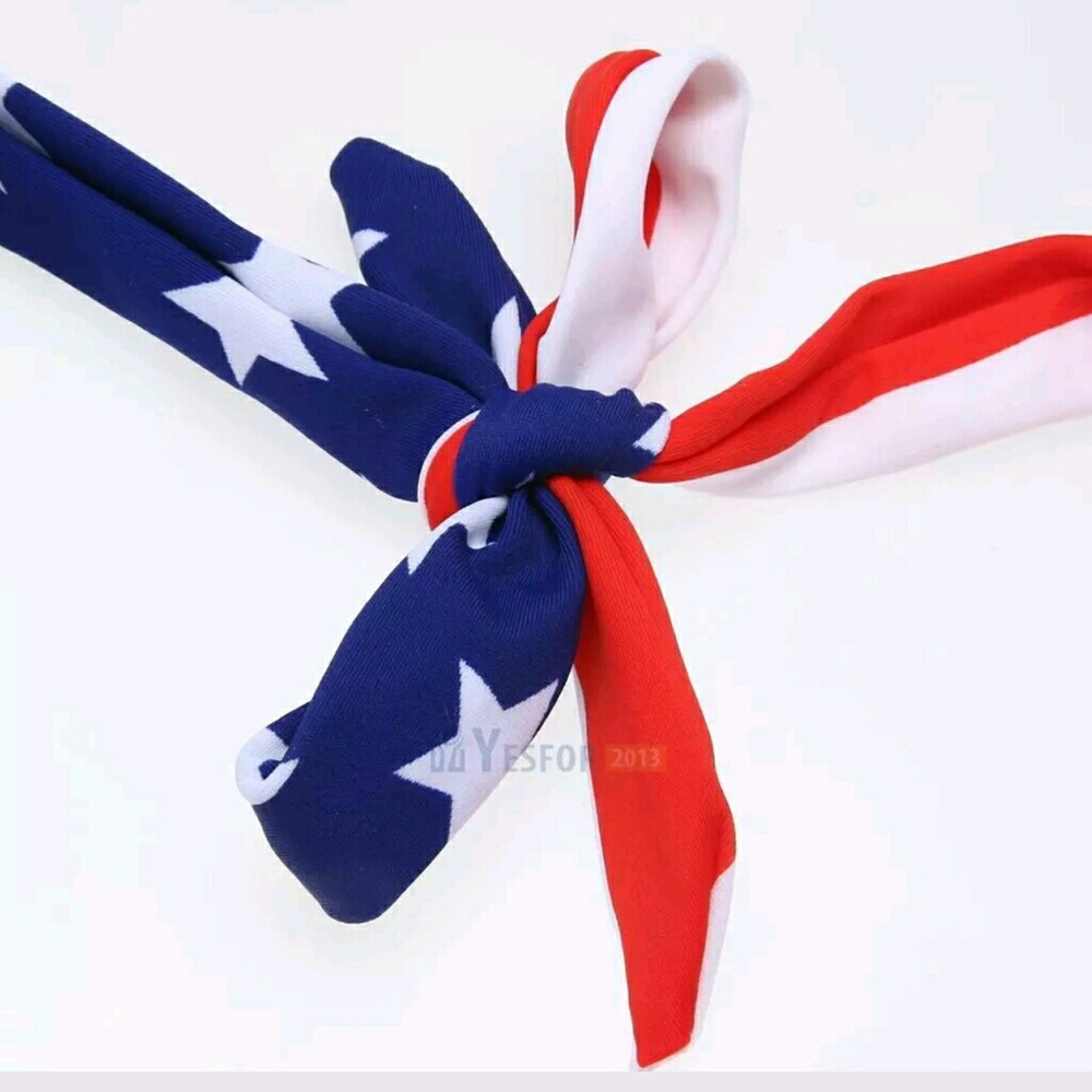 2 LEFT Sexy Patriotic Stars & Stripes Flag Padded - Picture 8 of 8