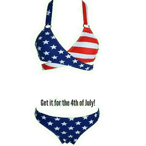 2 LEFT Sexy Patriotic Stars & Stripes Flag Padded - Picture 2 of 8