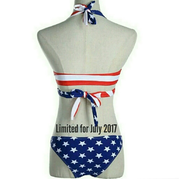2 LEFT Sexy Patriotic Stars & Stripes Flag Padded - Picture 5 of 8