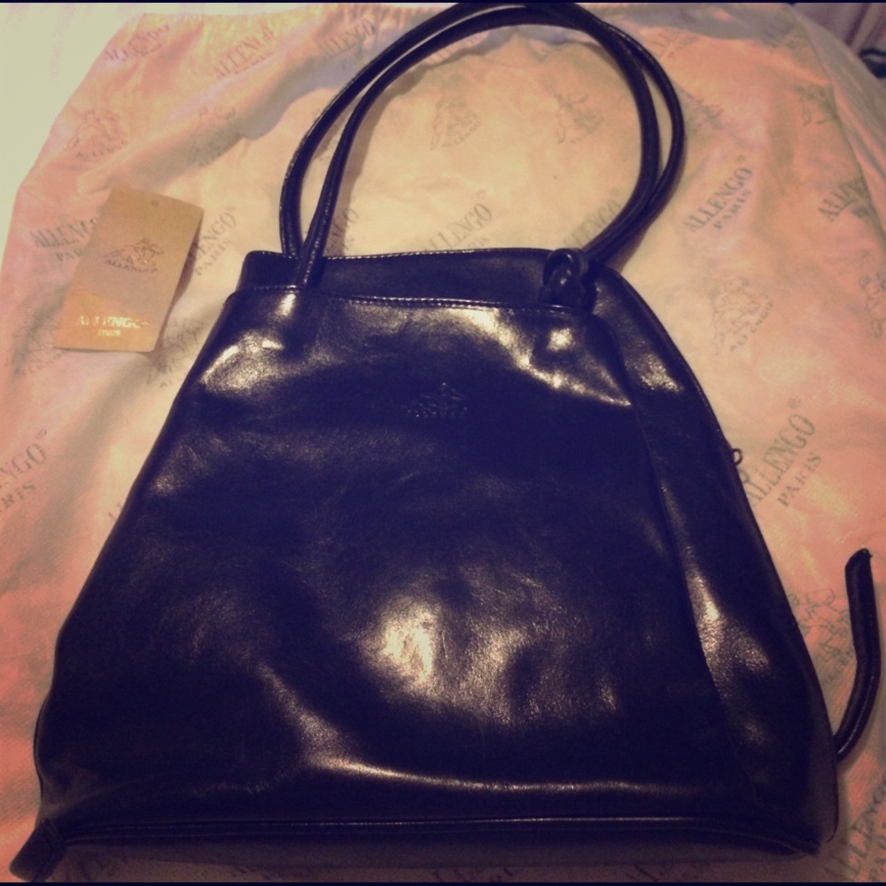 French leather multifunctional backpack/handbag