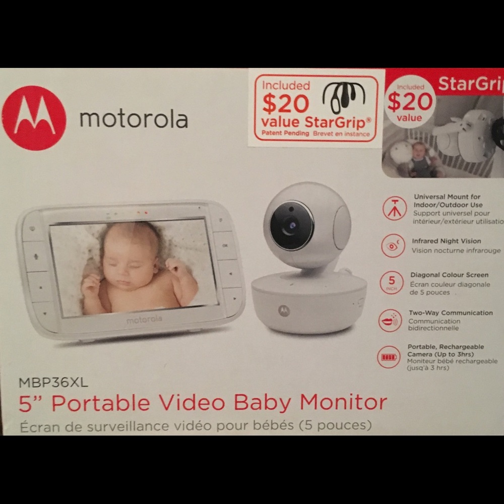 Motorola 5" Portable video baby monitor