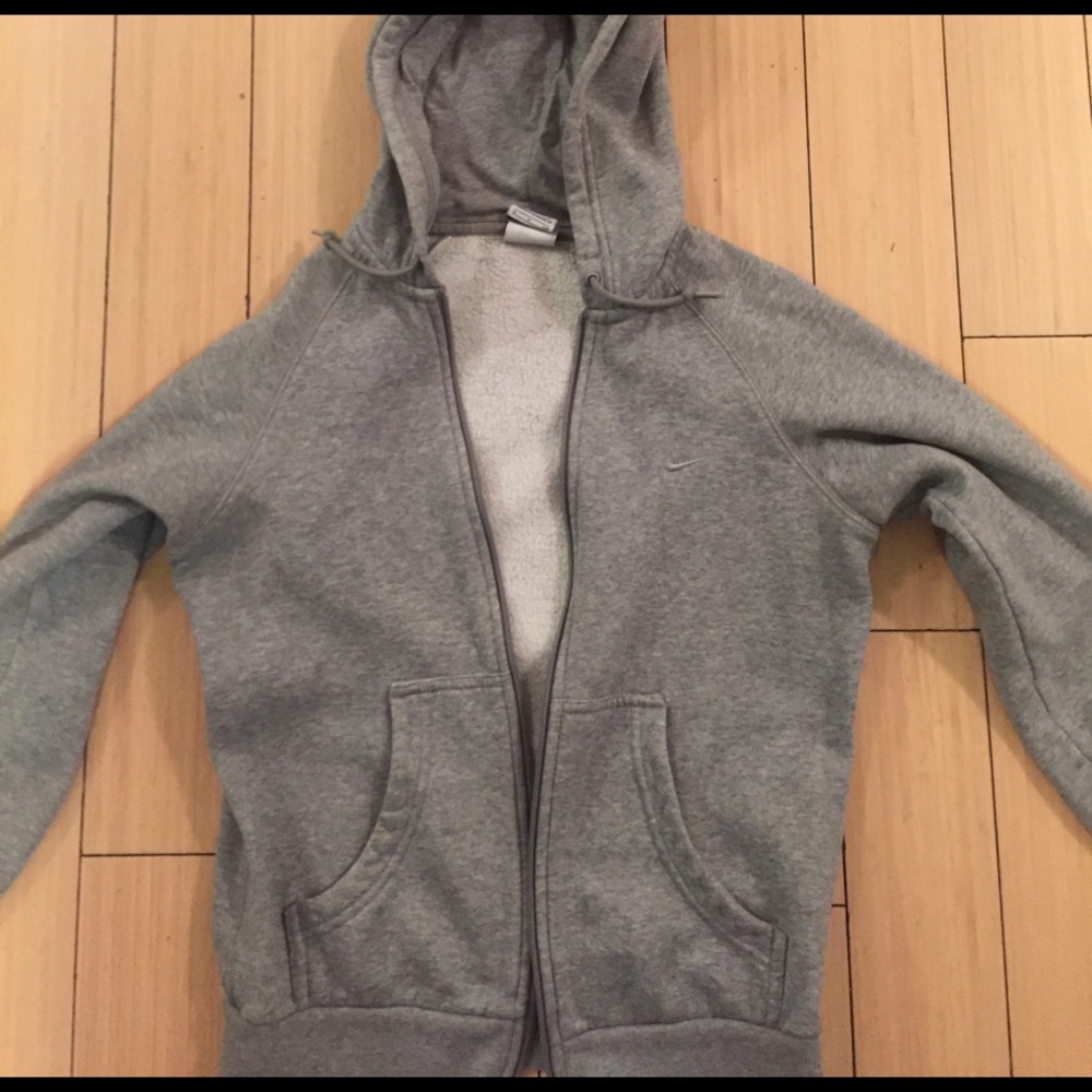Gray Nike hoodie