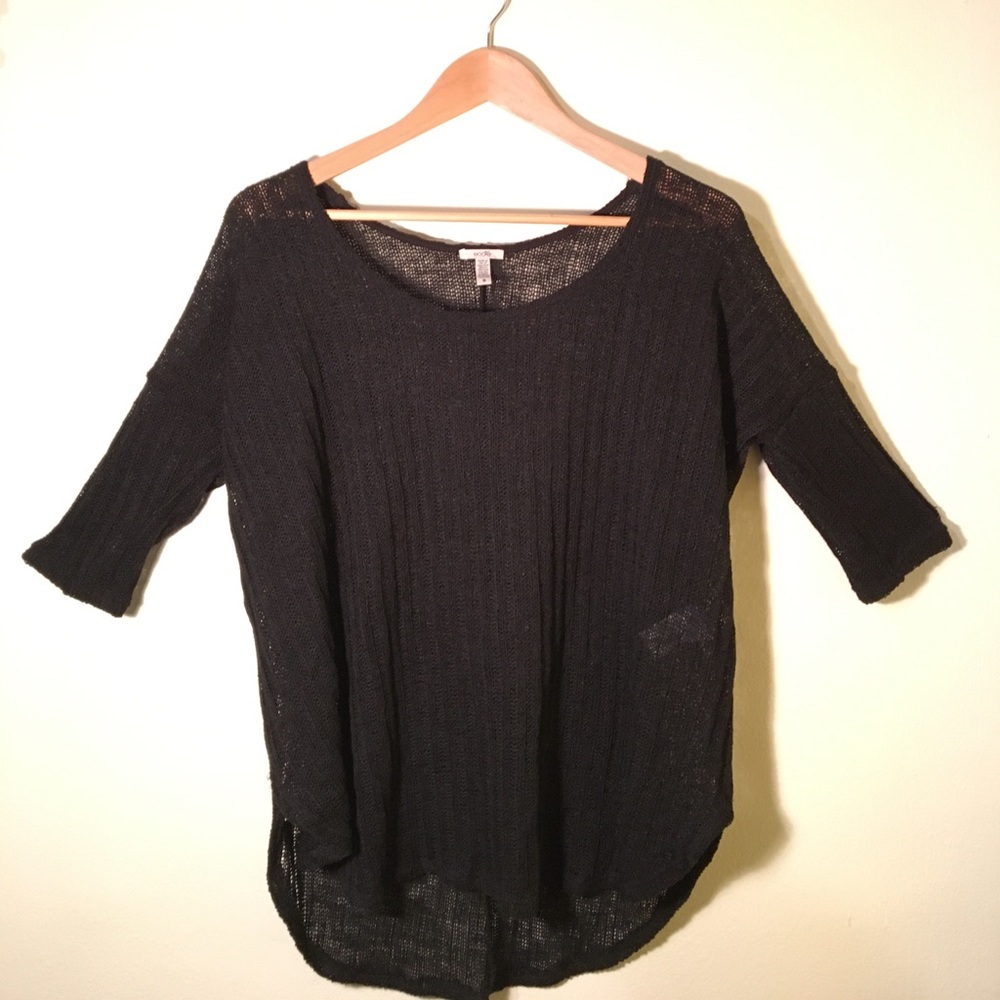 Écote Black Knit Sweater
