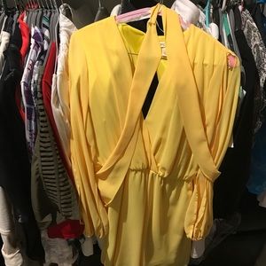 Arden B canary yellow dress size small