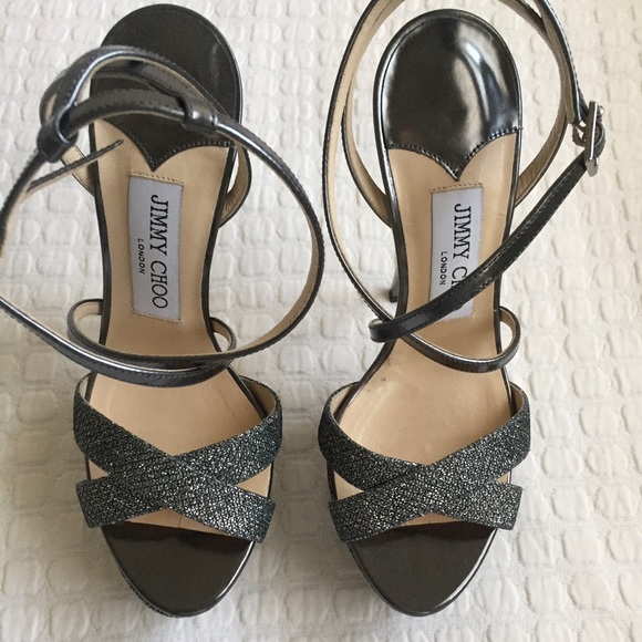 Jimmy Choo Metallic Platforms - Picture 4 of 5