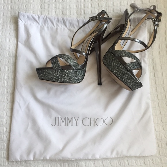 Jimmy Choo Metallic Platforms - Picture 5 of 5