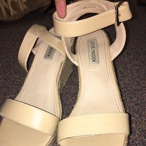 Steve Madden Nude Wedges