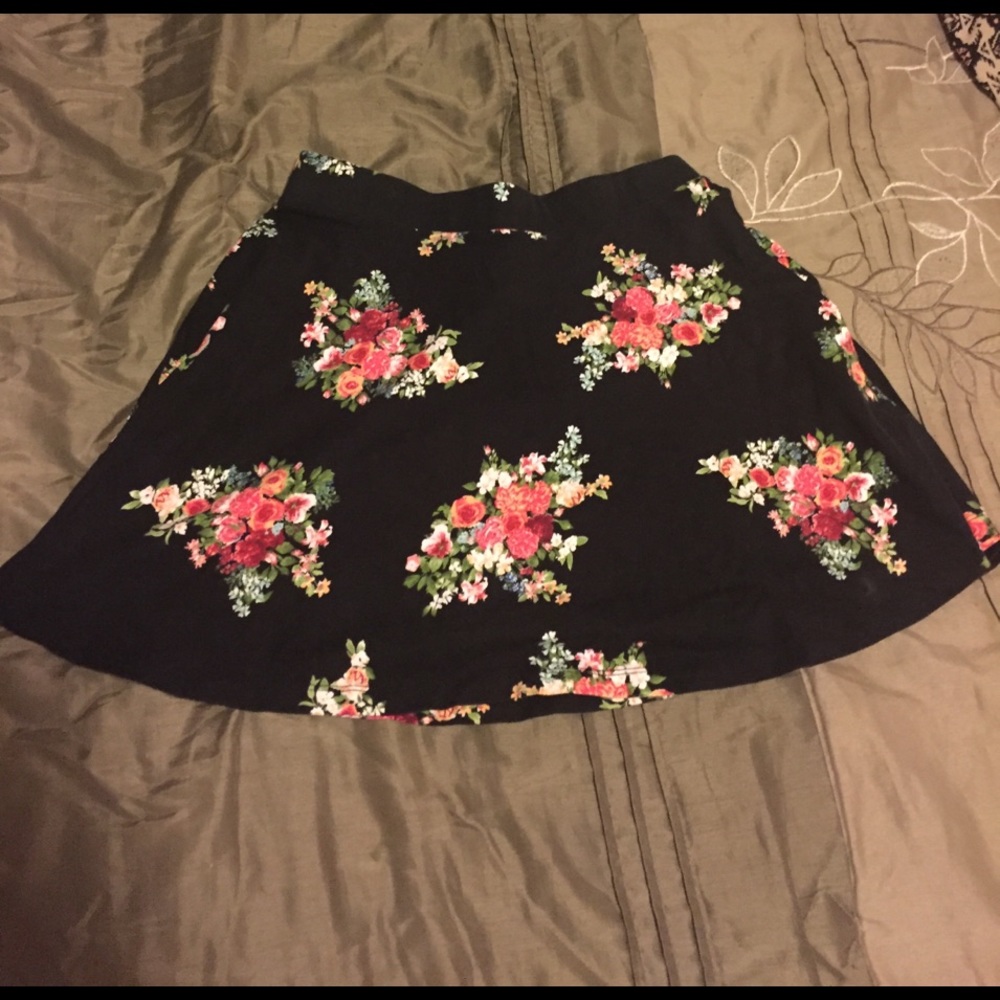 Floral skater skirt