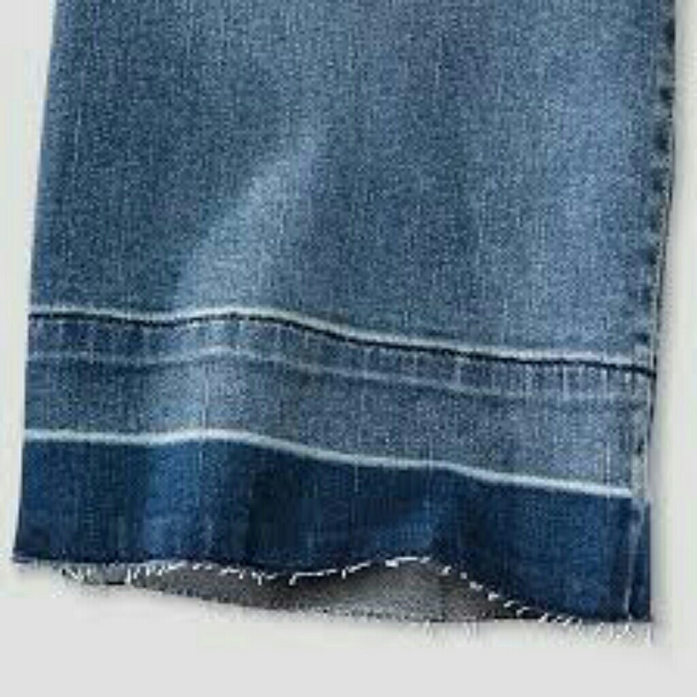 Boho High Rise Wide Leg Released Hem Jeans, NWT - Picture 6 of 7