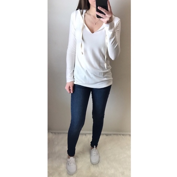 1️⃣ LEFT • LOGAN Gray Hoodie W/ Drawstring Hood - Picture 5 of 5