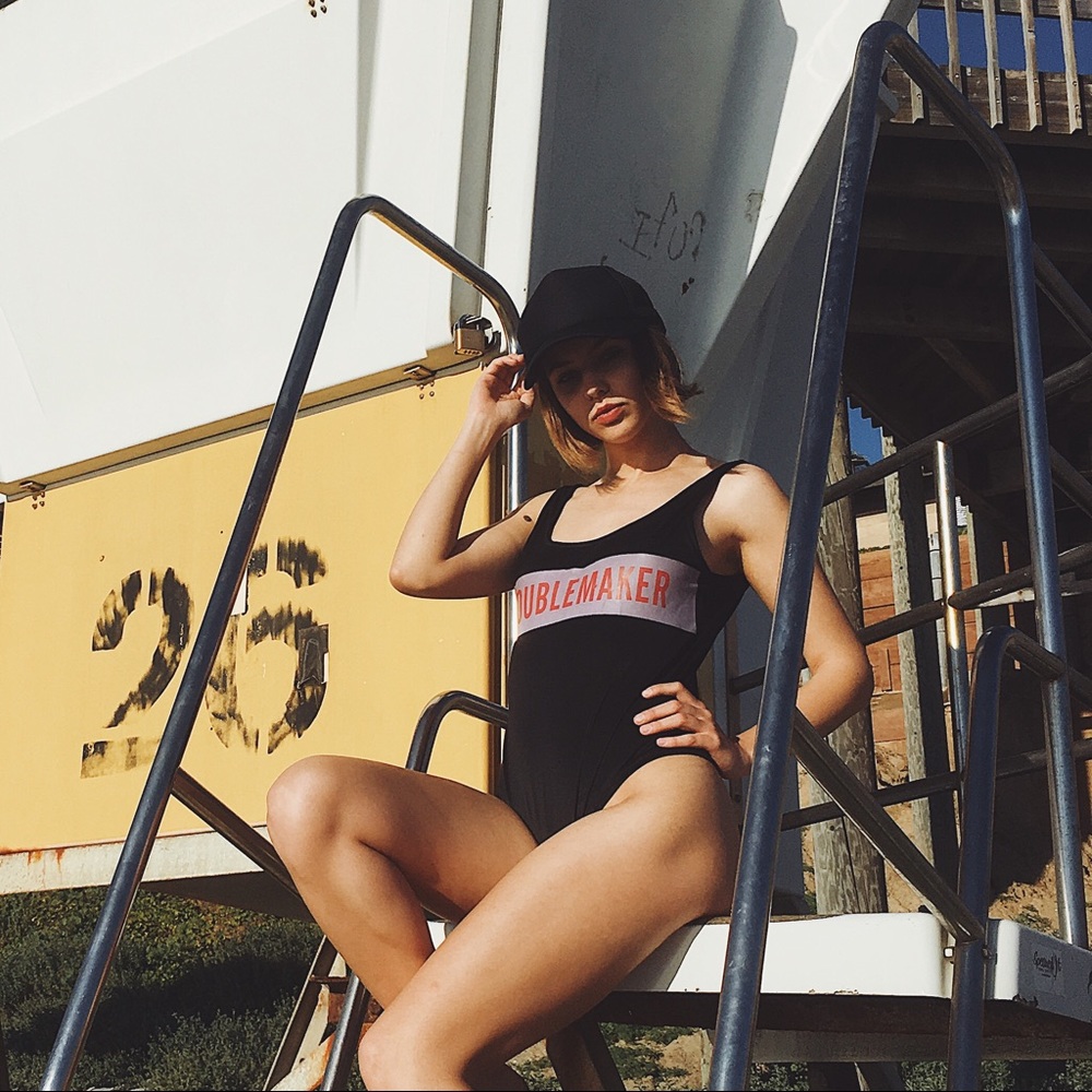 One piece "TROUBLEMAKER" swimwear