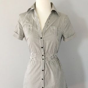 NWOT Button-Up Striped H&M Shirt Dress - Size 6