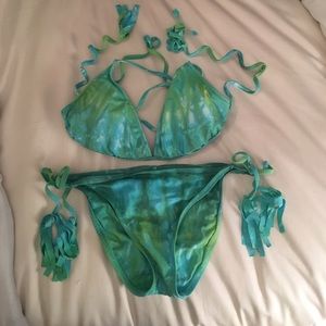 Tie dye lucky brand bikini