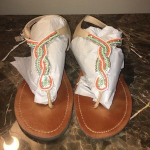 Bejeweled sandals