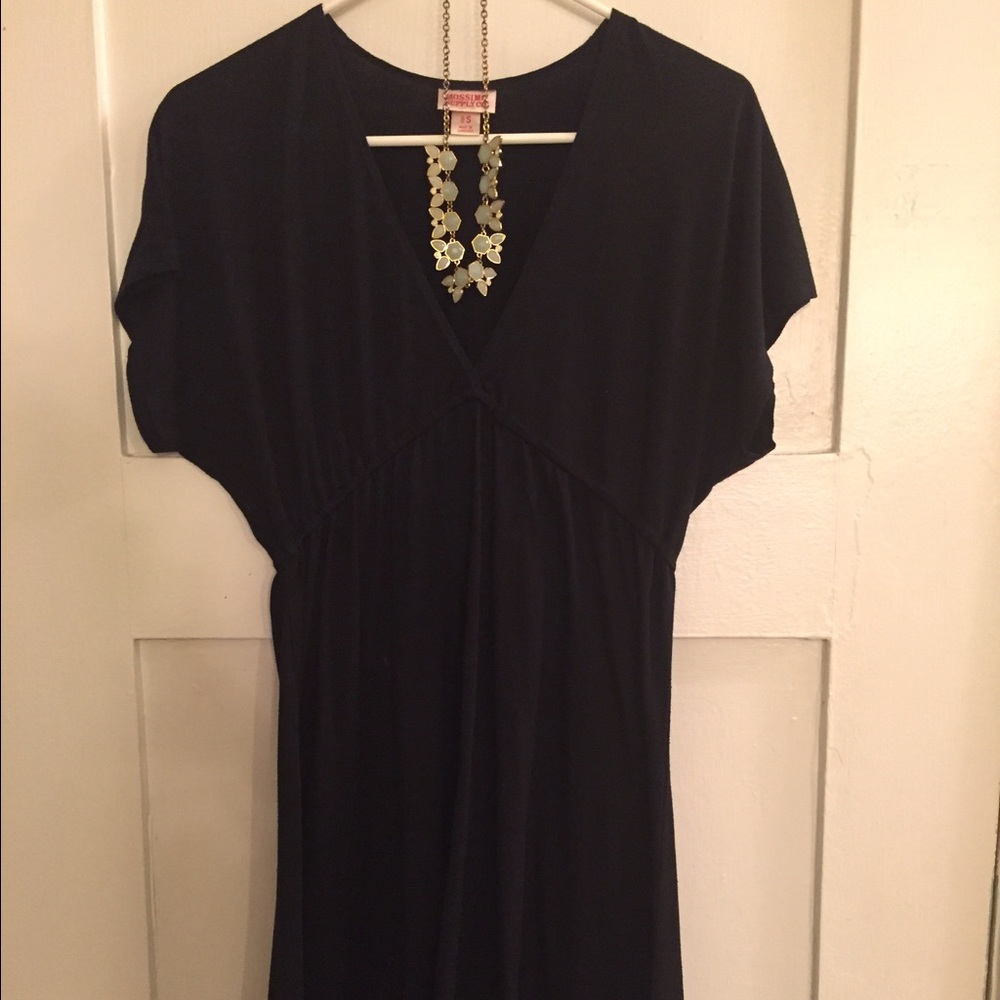 Black cotton dress