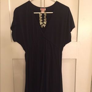 Black cotton dress