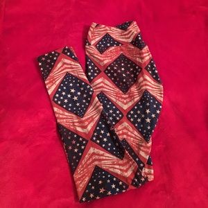 Patriotic Lularoe OS leggings