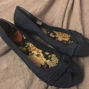 Blue Navy Flats